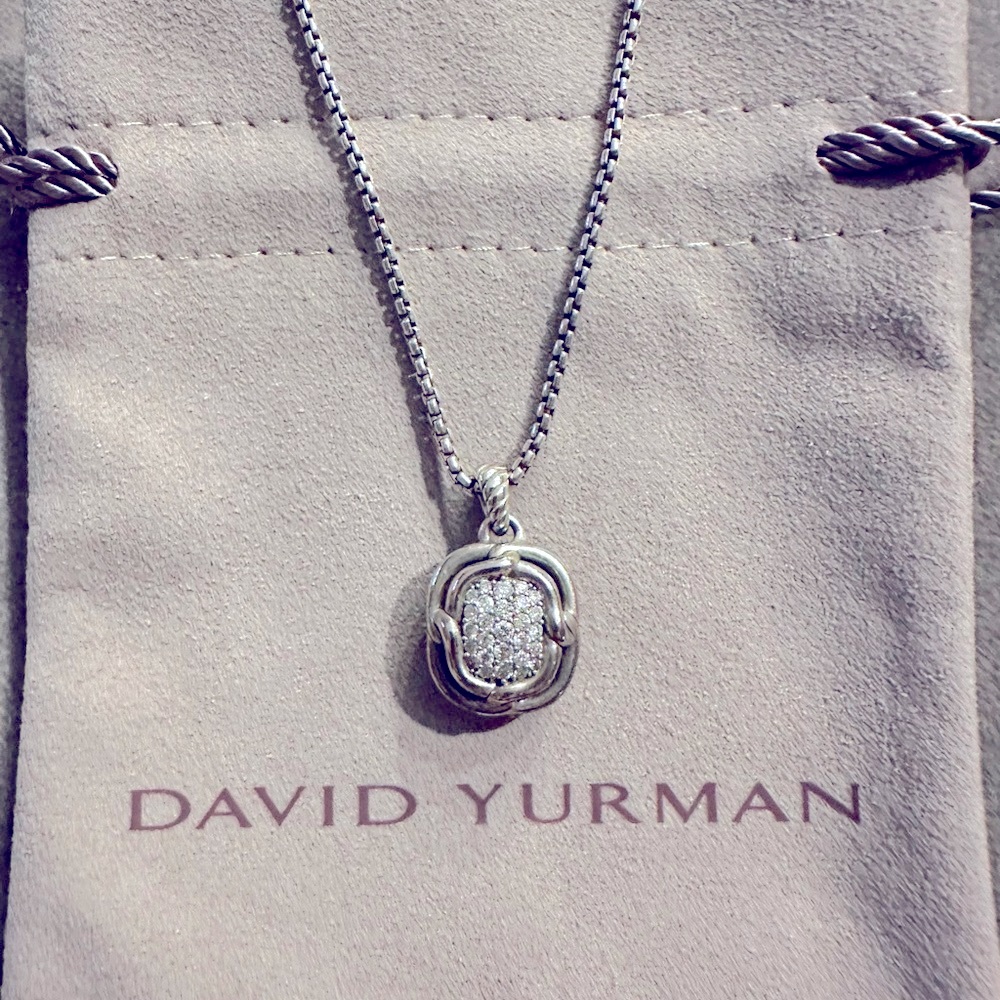 David Yurman Albion Diamond Enhancer & Sterling Silver Pendant (retired)